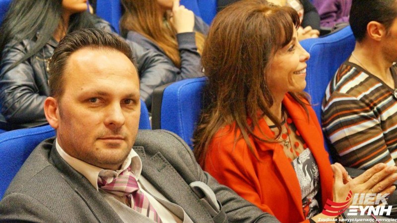 Ο Γενικός Διευθυντής Ανάπτυξης του Εκπαιδευτικού Ομίλου Ξυνή κ. Άκης Βαλογιάννης και η Αντιπεριφερειάρχης Κεντρικής Μακεδονίας κα Βούλα Πατουλίδου