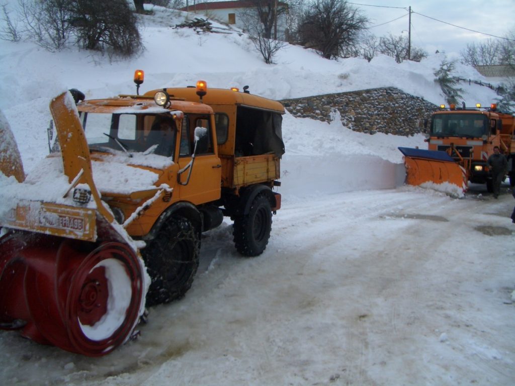 Σε Πλήρη Κινητοποίηση ο Μηχανισμός Αποχιονισμού της Π.Κ.Μ. για την Αντιμετώπιση του Κύματος Κακοκαιρίας
