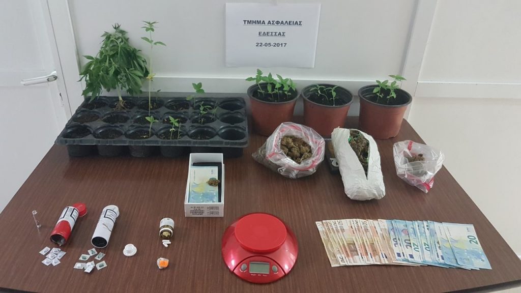 Συνελήφθησαν 2 άτομα στην Πέλλα για κατοχή ναρκωτικών ουσιών