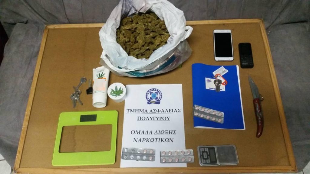 Στοχευμένοι έλεγχοι του Τμήματος Ασφάλειας Πολυγύρου για την καταπολέμηση της διακίνησης των ναρκωτικών