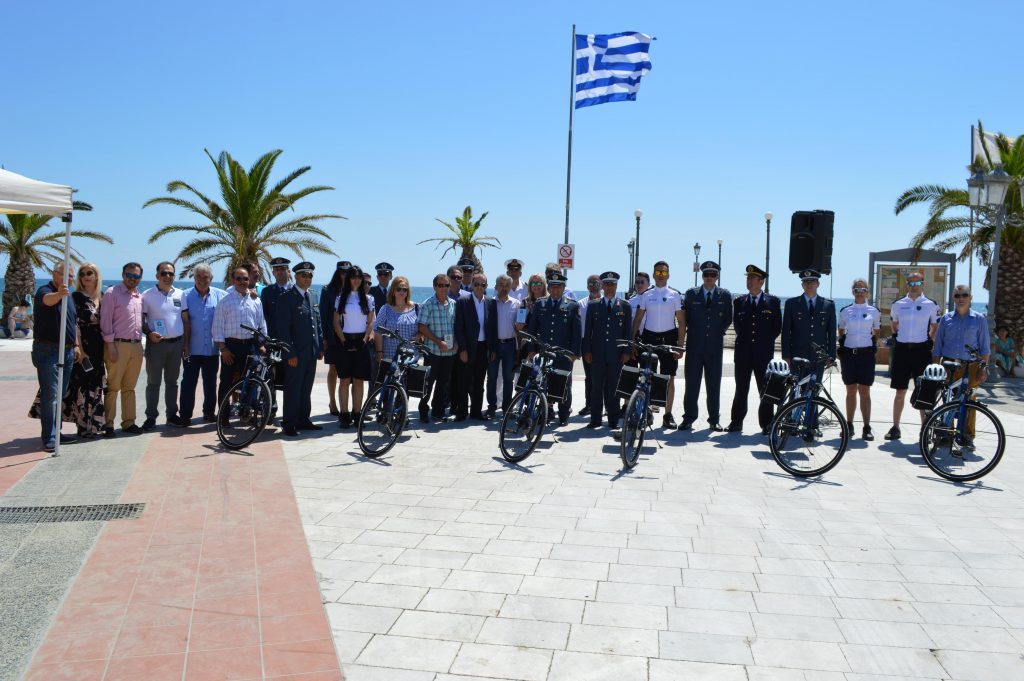 Εφαρμόζεται και φέτος το καλοκαίρι ο θεσμός της αστυνόμευσης με ποδήλατα στην Κατερίνη