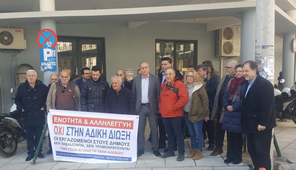 Ο Γιάννης Σηφάκης με αγρότες σε Αριδαία, Καλύβια και Άρνισσα , με κτηνοτρόφους στην Άρνισσα και υπερασπιζόμενος εργαζομένους στην Έδεσσα