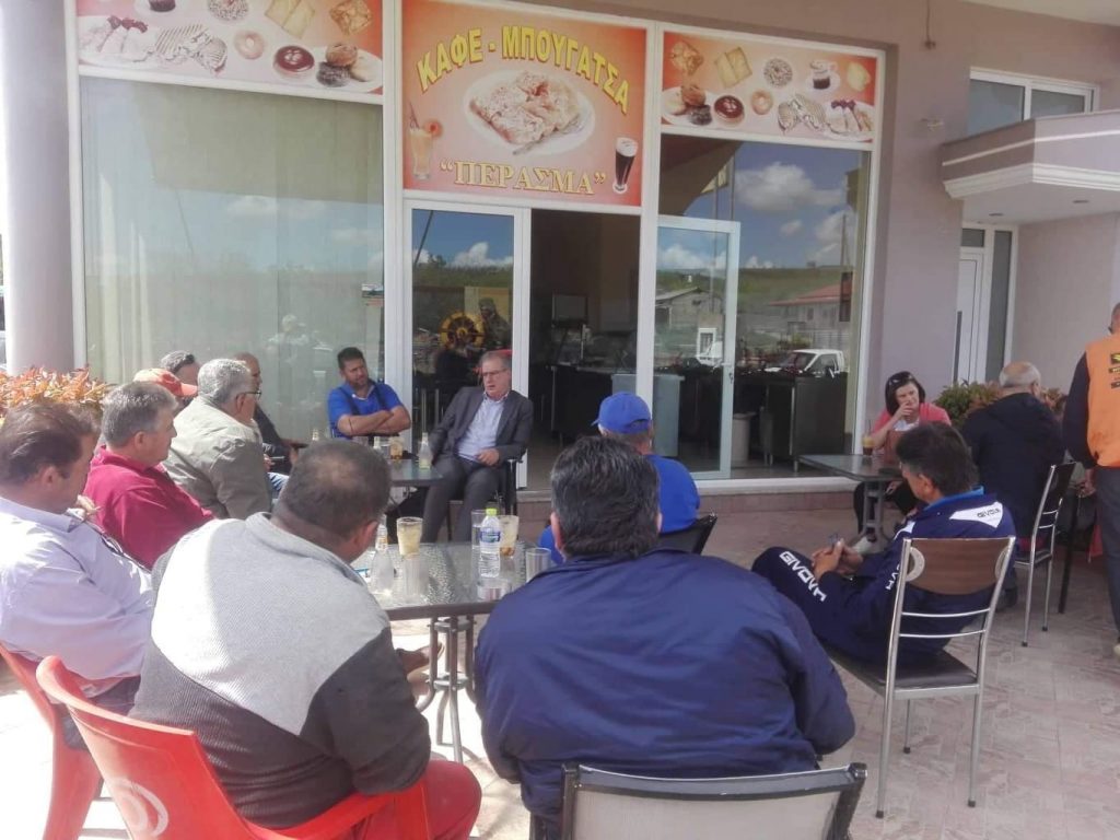 Ο Γιάννης Σηφάκης κοντά στους πληγέντες αγρότες σε όλη την Πέλλα
