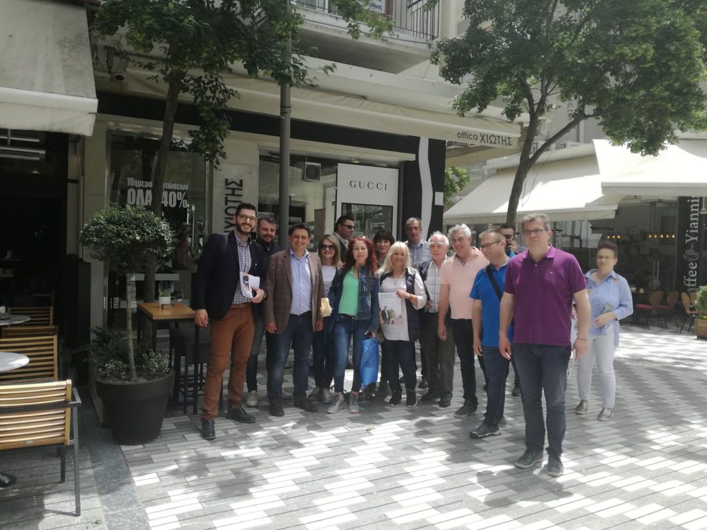 Επίσκεψη της Κοινωνίας σε Κίνηση στα καταστήματα και τη λαϊκή αγορά