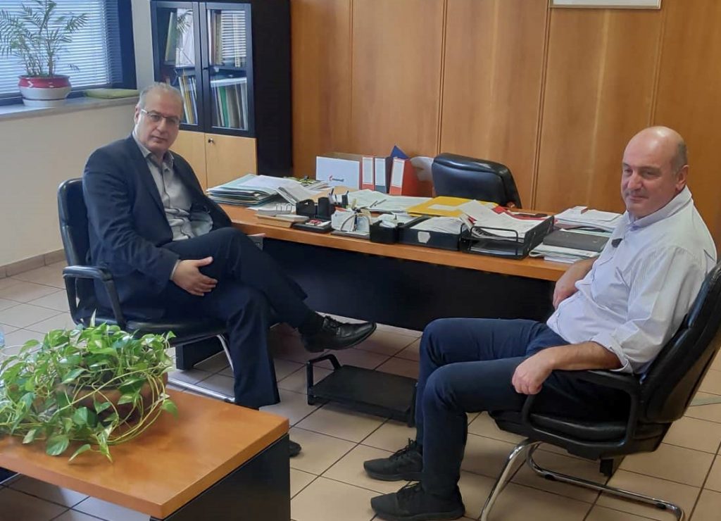 Συνάντηση Γιάννη Σηφάκη και με τον πρόεδρο του ΕΛΓΑ Φάνη Κουρεμπέ εν όψει της επίσκεψης Υπουργού και προέδρου στην Πέλλα