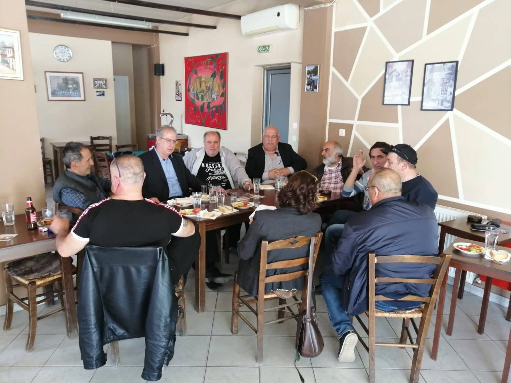 O Γιάννης Σηφάκης σε μαζική σύσκεψη με αγρότες στο Ριζό - Επισκέφθηκε ακόμη Λιποχώρι και Σωσάνδρα