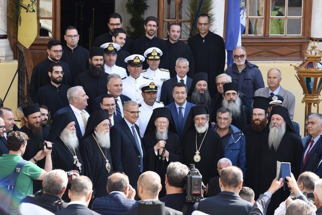 Ο Περιφερειάρχης Κεντρικής Μακεδονίας Απόστολος Τζιτζικώστας στην Ιερά Μονή Ξενοφώντος Αγίου Όρους με τον Οικουμενικό Πατριάρχη Βαρθολομαίο