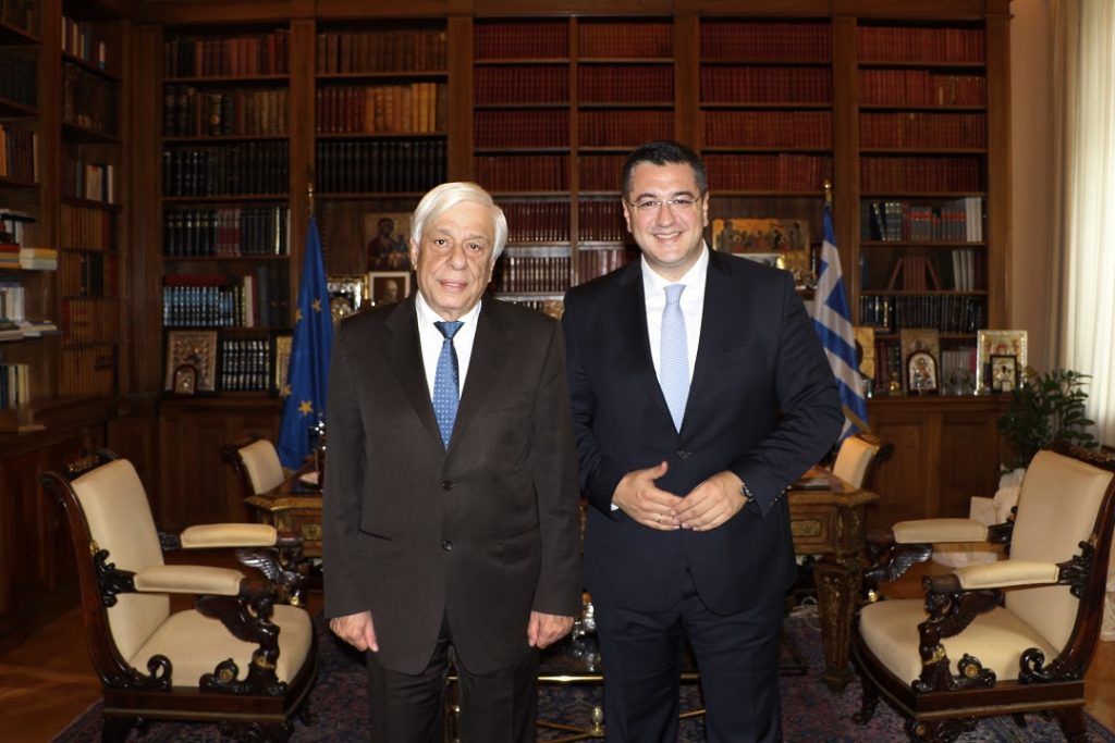 Συνάντηση του Προέδρου της ΕΝΠΕ, Περιφερειάρχη Κεντρικής Μακεδονίας Απόστολου Τζιτζικώστα με τον Πρόεδρο της Δημοκρατίας Προκόπη Παυλόπουλο