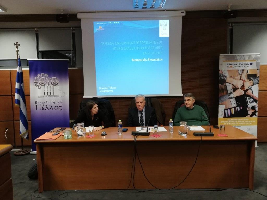 ΕΠΙΜΕΛΗΤΗΡΙΟ ΠΕΛΛΑΣ Δ.Τ. DEMO DAY Πρόγραμμα EMPLOYOUTH