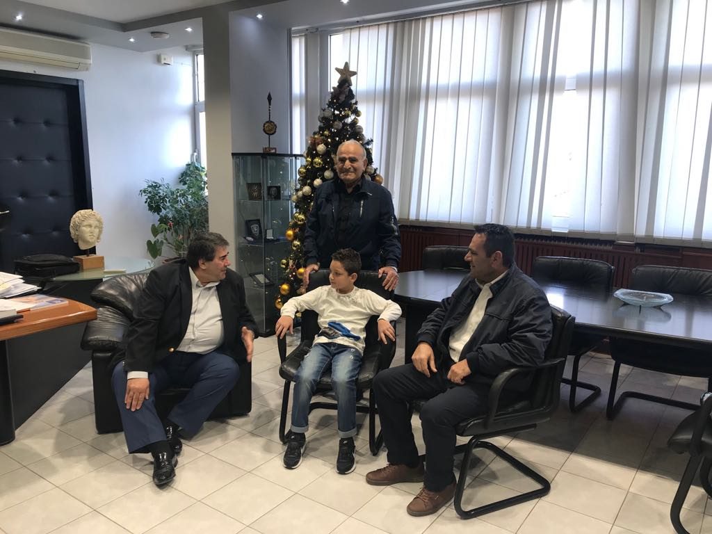 Συνάντηση του Αντιπεριφερειάρχη Πέλλας με τον Αναστάσιο Γεροντίδη, μαθητή με εξαιρετικά υψηλό δείκτη ευφυΐας