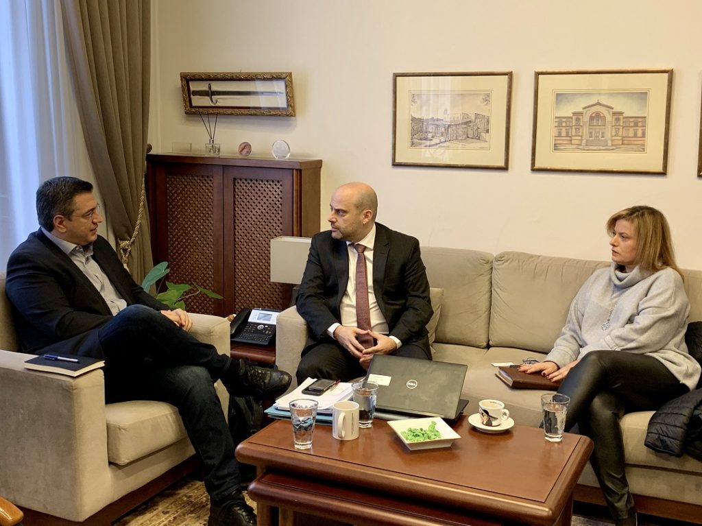 Συνάντηση του Περιφερειάρχη Κεντρικής Μακεδονίας Απόστολου Τζιτζικώστα με τον Διοικητή της Εθνικής Αρχής Διαφάνειας Άγγελο Μπίνη