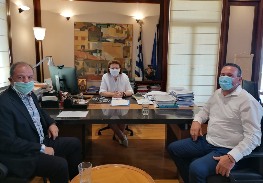 Συνάντηση Δημάρχου Αλμωπίας Χρήστου Μπάτση με την Υπουργό Πολιτισμού κ. Λίνα Μενδώνη