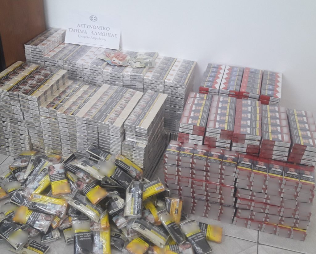 Συνελήφθη ημεδαπός άνδρας στην Πέλλα για λαθραία καπνικά προϊόντα