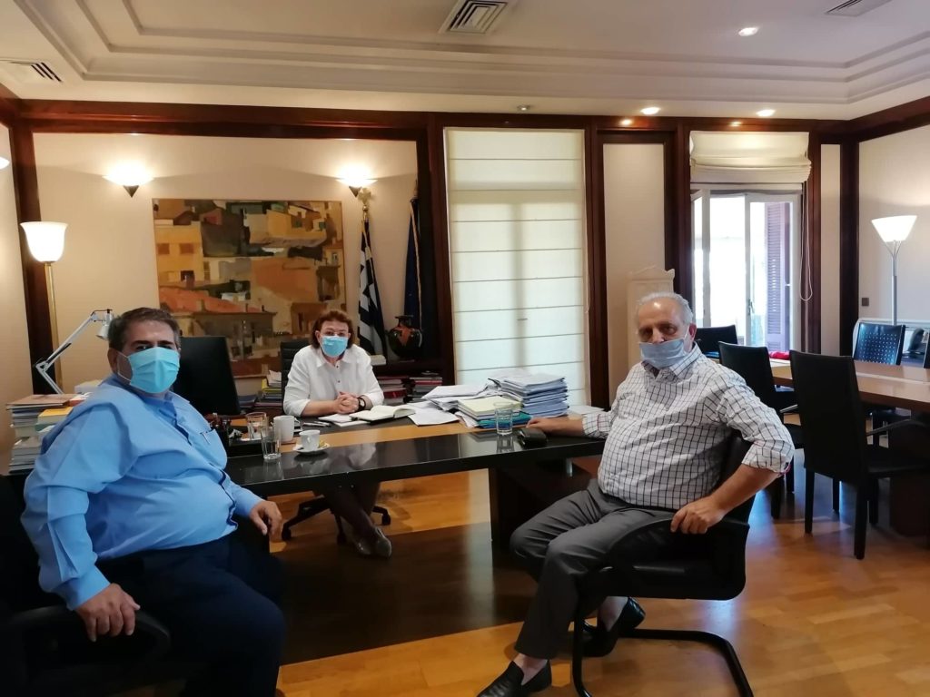 Συνάντηση του Αντιπεριφερειάρχη Πέλλας Δάνη Τζαμτζή με την Υπουργό Πολιτισμού και Αθλητισμού Λίνα Μενδώνη