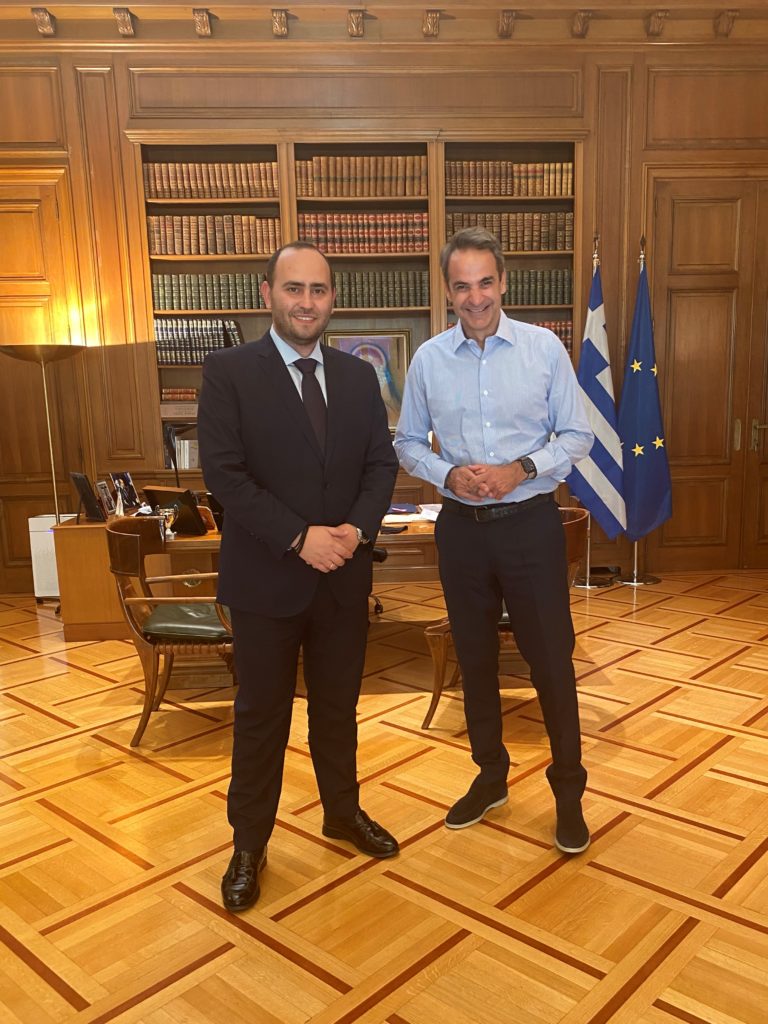 Συνάντηση Βουλευτή Πέλλας Λάκη Βασιλειάδη με τον Πρωθυπουργό, Κυριάκο Μητσοτάκη