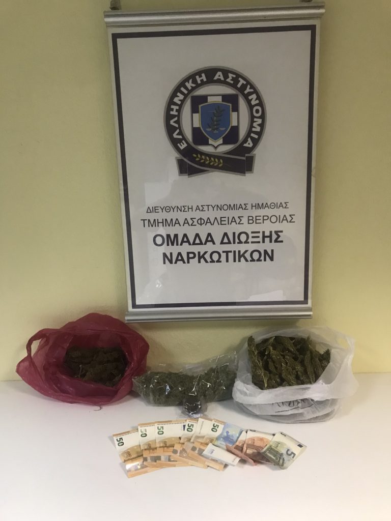 Από το Τμήμα Ασφάλειας Βέροιας συνελήφθησαν δύο άτομα στην Ημαθία για καλλιέργεια και διακίνηση κάνναβης