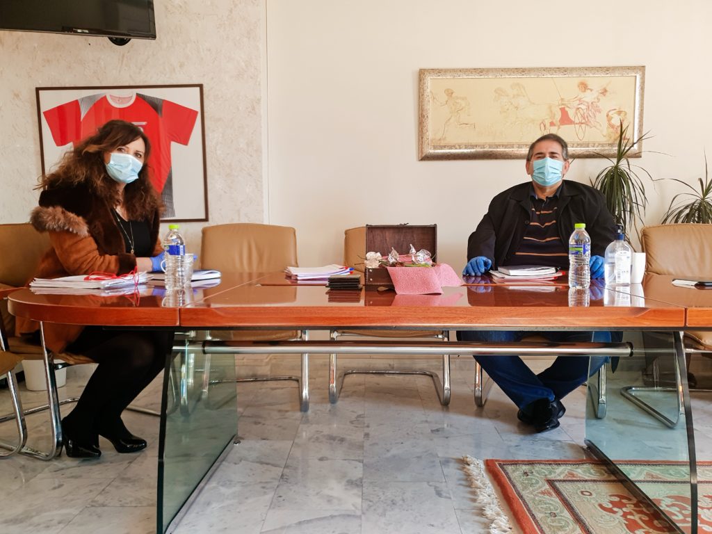 Συνάντηση της Δημάρχου Σκύδρας Κατερίνας Ιγνατιάδου με τον Αντιπεριφερειάρχη Πέλλας Δάνη Τζαμτζή