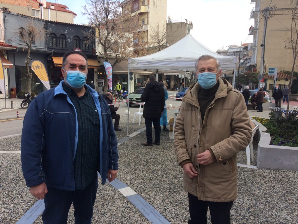 Πραγματοποιήθηκαν σήμερα τα test Covid-19 στην πλατεία Ελευθερίας στην Έδεσσα