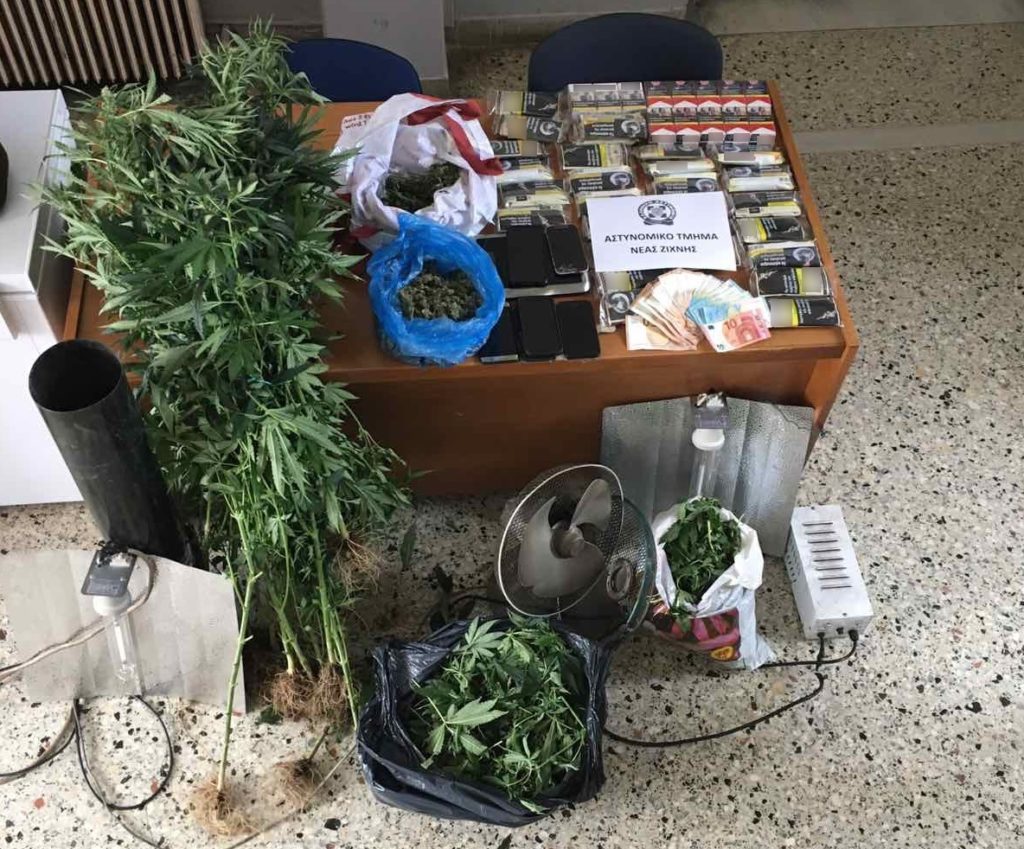 Συνελήφθησαν 3 άτομα στις Σέρρες για διακίνηση και καλλιέργεια κάνναβης