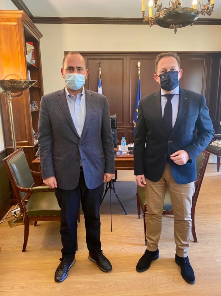 Συνάντηση Λάκη Βασιλειάδη με τον Αν. Υπουργό Εσωτερικών Στέλιο Πέτσα