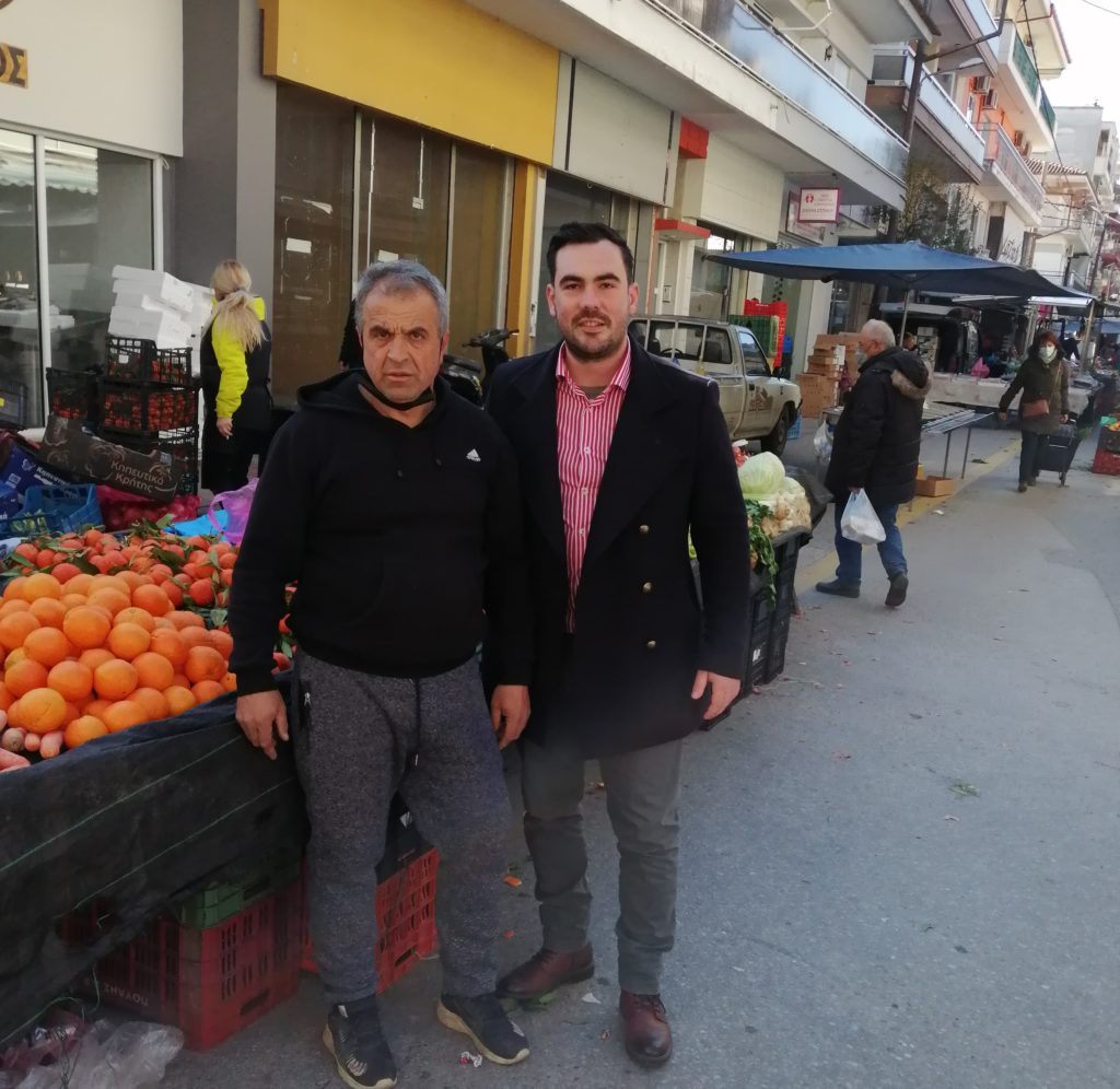 Επίσκεψη Δήμου Κυριλίδη στην Λαική αγορά της Αριδαίας
