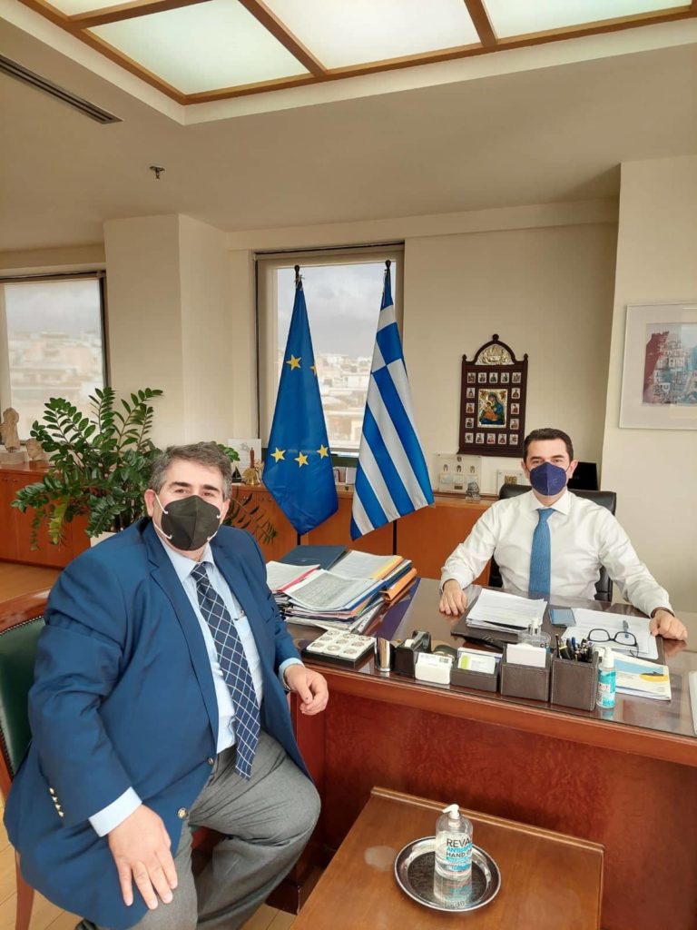 Συνεργασία Αντιπεριφερειάρχη Πέλλας με τον Υπουργό Περιβάλλοντος και Ενέργειας για την ενεργειακή αναβάθμιση του Διοικητηρίου και για τη χωροθέτηση των φωτοβολταϊκών σταθμών