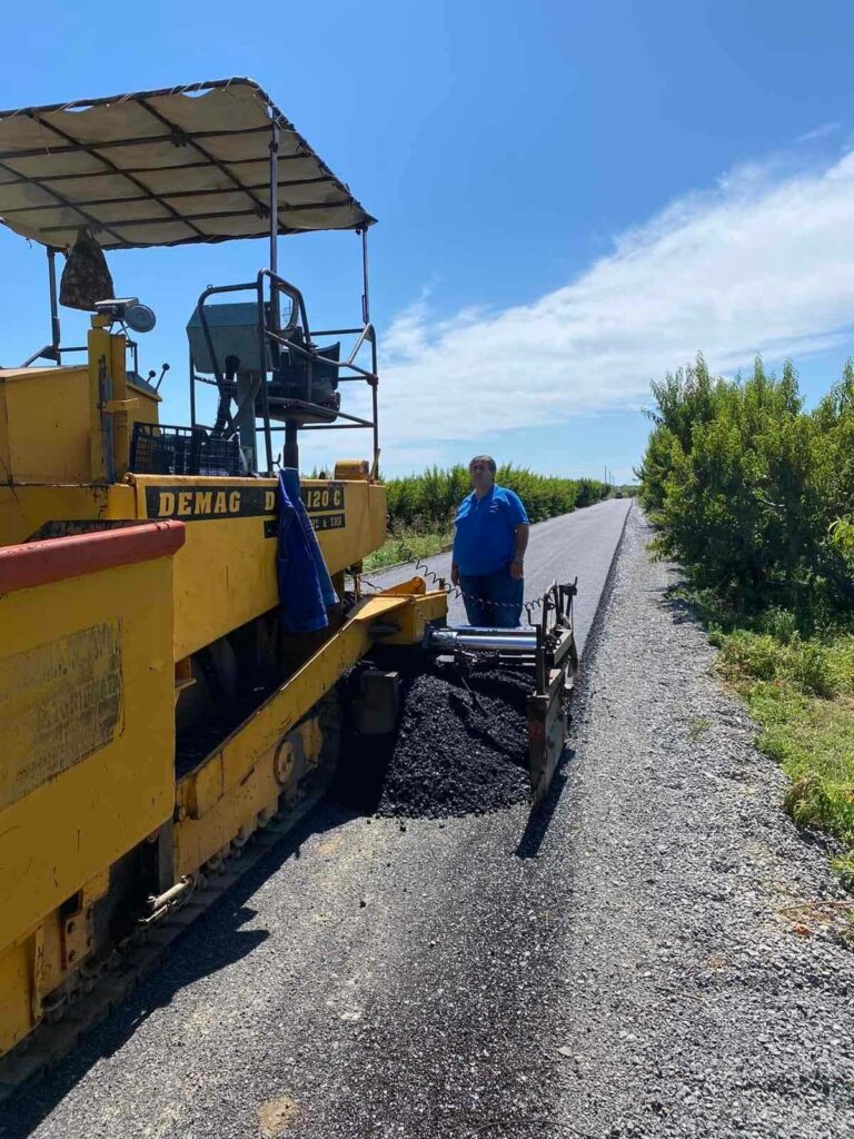 Ασφαλτόστρωση στο Ριζό Ι. Τζαμτζής: «Συνεχίζουμε με έργα ουσίας»