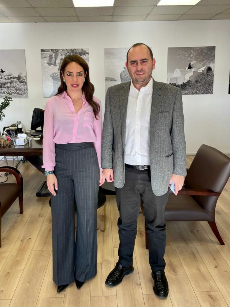 Συνάντηση Λάκη Βασιλειάδη με τη Δόμνα Μιχαηλίδου