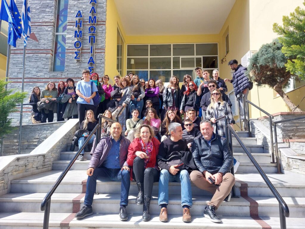 Υποδοχή των μαθητών και των εκπαιδευτικών του προγράμματος Erasmus+ από τον Δήμο Αλμωπίας