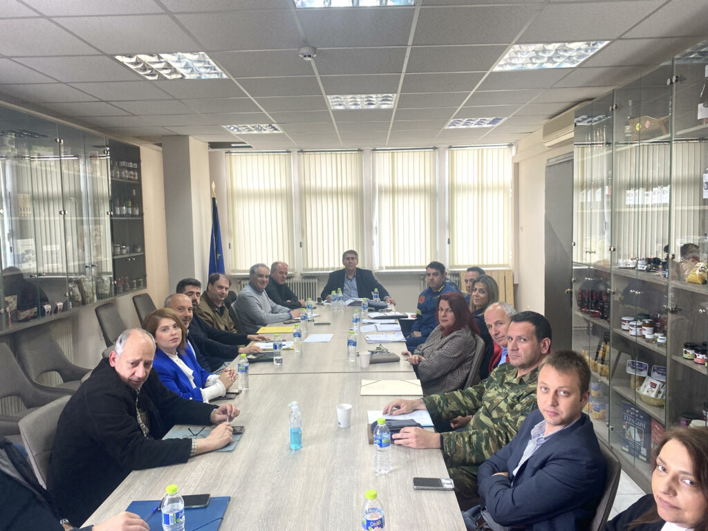 Συνεδρίαση του Συντονιστικού Οργάνου Πολιτικής Προστασίας της Π.Ε. Πέλλας για τις δασικές πυρκαγιές