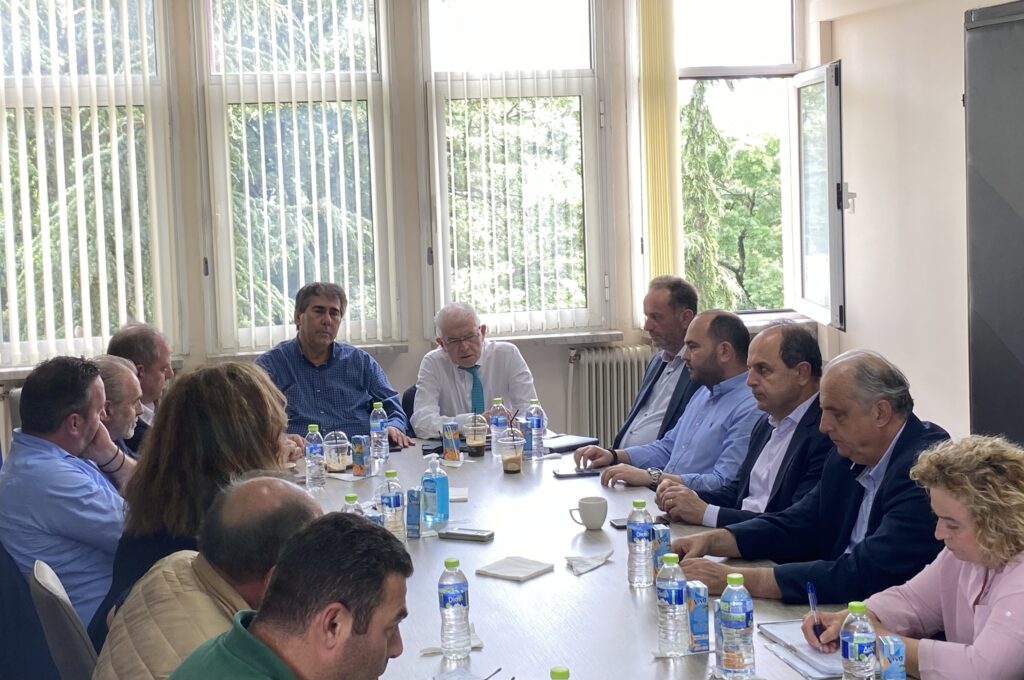 Ο Πρόεδρος του ΕΛΓΑ στην Π.Ε. Πέλλας - Ενημερώθηκε από τον Ιορδάνη Τζαμτζή για τις ζημιές και συμμετείχε σε ευρεία σύσκεψη, που συγκάλεσε ο Αντιπεριφερειάρχης Πέλλας