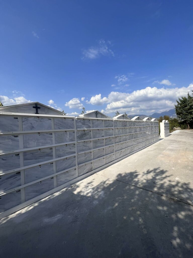 Τοποθέτηση οστεοφυλακίων στο Δημοτικό Κοιμητήριο Αριδαίας