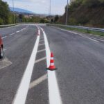 Διαγραμμίσεις Εθνικού Οδικού Δικτύο Π.Ε. Πέλλας.