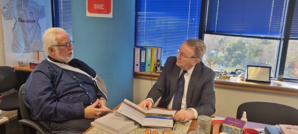 ΣΥΝΑΝΤΗΣΗ ΤΟΥ ΓΙΩΡΓΟΥ ΚΑΡΑΣΜΑΝΗ ΜΕ ΤΟΝ Γ.Γ. ΤΟΥ ΥΠΟΥΡΓΕΙΟΥ ΔΗΜΗΤΡΗ ΠΑΠΑΓΙΑΝΝΙΔΗ ΓΙΑ ΤΟ ΦΡΑΓΜΑ ΑΛΜΩΠΑΙΟΥ