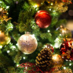 Christmas background with christmass balls – Soft focus