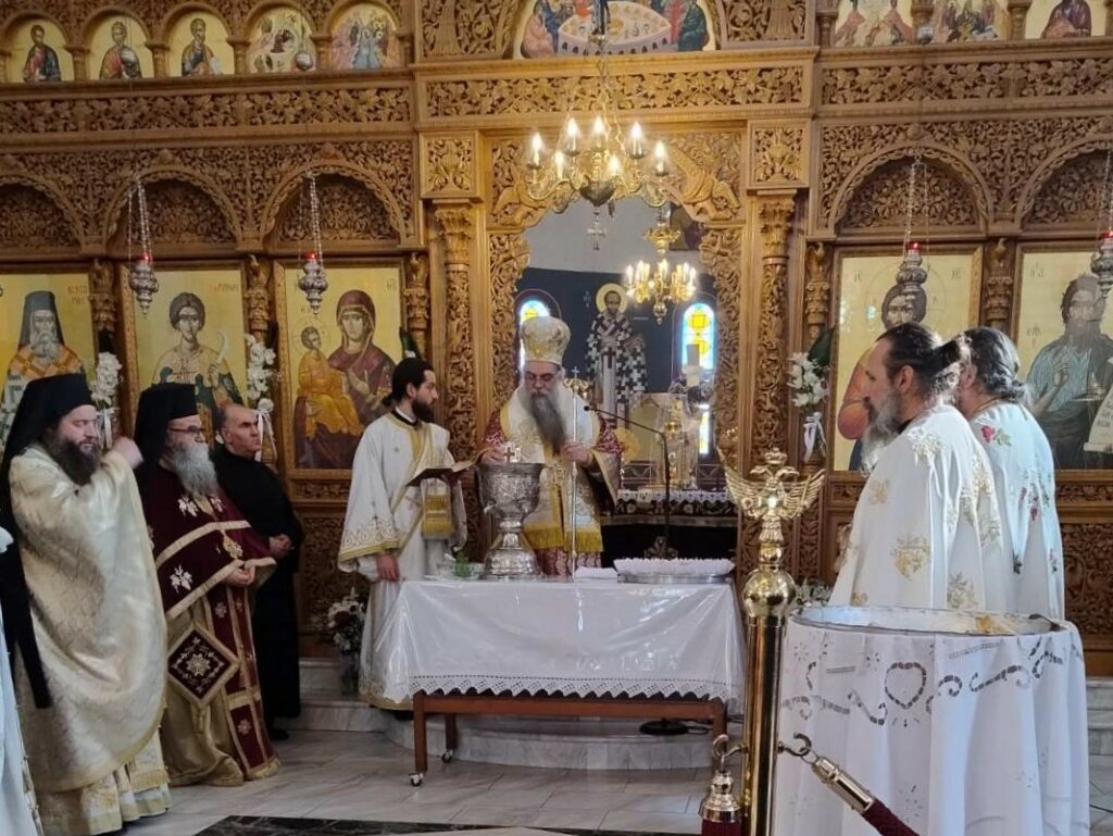 ΑΡΧΙΕΡΑΤΙΚΗ ΘΕΙΑ ΛΕΙΤΟΥΡΓΙΑ ΣΤΗΝ ΠΑΝΗΓΥΡΗ ΤΟΥ ΑΓ. ΤΡΥΦΩΝΟΣ ΚΟΥΦΑΛΙΩΝ