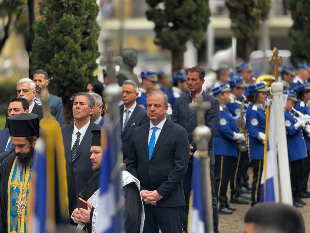 Στις εορταστικές εκδηλώσεις για την 25η Μαρτίου στην Έδεσσα εκπροσωπώντας την Κυβέρνηση ο ΥφΑΑΤ Διονύσης Σταμενίτης