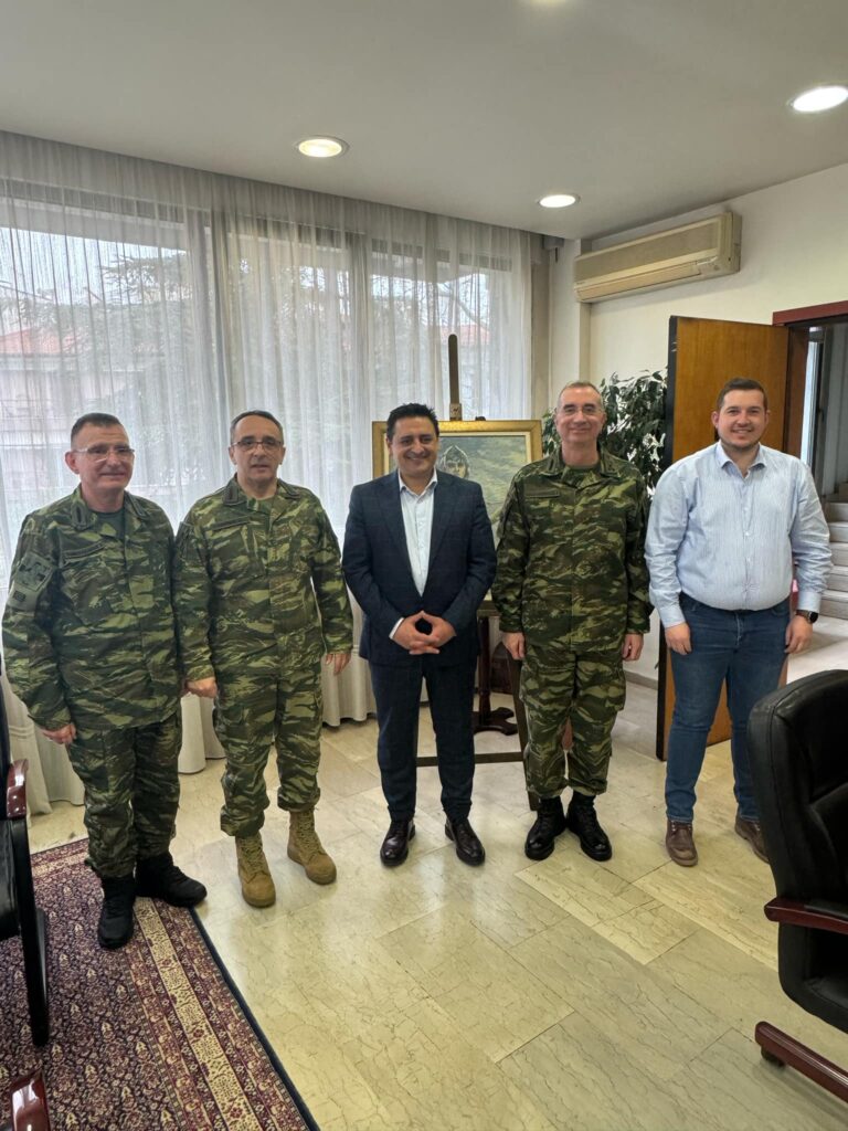 Επίσκεψη του Διοικητή της 1ης Στρατιάς στον Δήμαρχο Έδεσσας