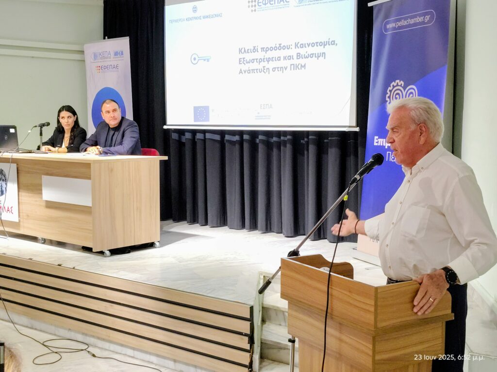 Ανοικτή Ενημερωτική Εκδήλωση στα Γιαννιτσά για τις Δράσεις Στήριξης Επιχειρηματικότητας του ΕΣΠΑ 2021-2027