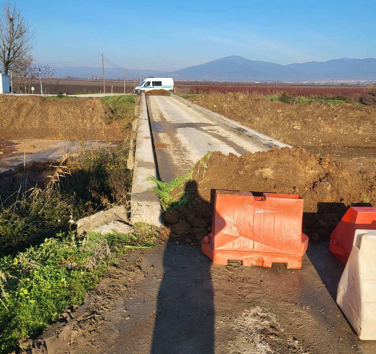 Απαγόρευση κυκλοφορίας σε γέφυρα στην Παραλίμνη Γιαννιτσών