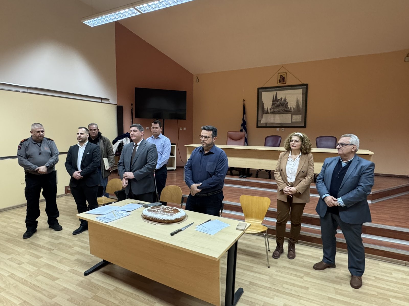 Οικογενειακό κλίμα στην κοπή βασιλόπιτας του Συλλόγου Εργαζομένων Δήμου Πέλλας