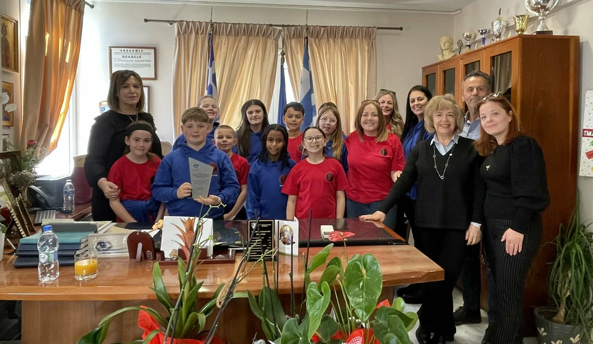 Επίσκεψη Δημοτικού Σχολείου της Ουαλίας στον Δήμο Σκύδρας