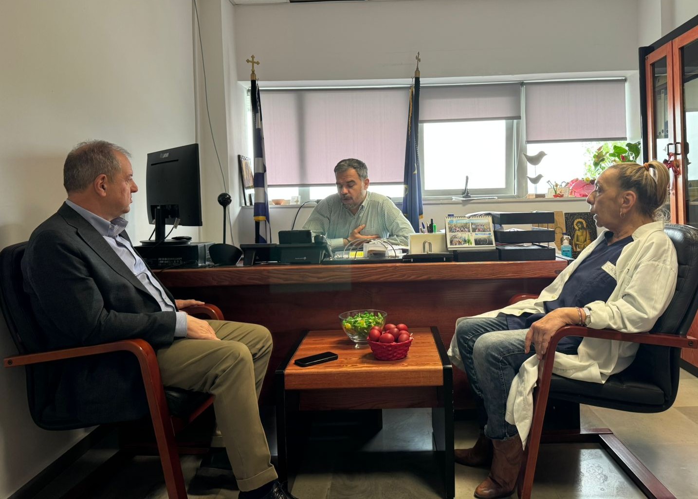 Επίσκεψη Διονύση Σταμενίτη στα Νοσοκομεία Γιαννιτσών και Έδεσσας 