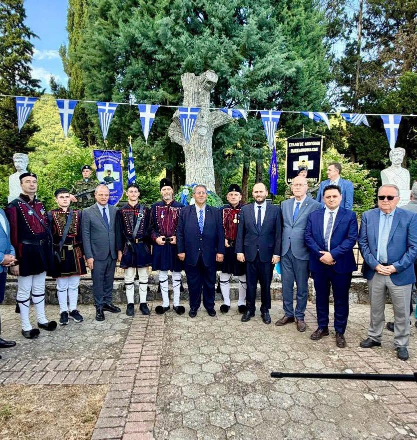 Ο Λάκης Βασιλειάδης στις Εκδηλώσεις Μνήμης για τους Μακεδονομάχους Καπετάν Άγρα και Αντωνίου Μίγκα