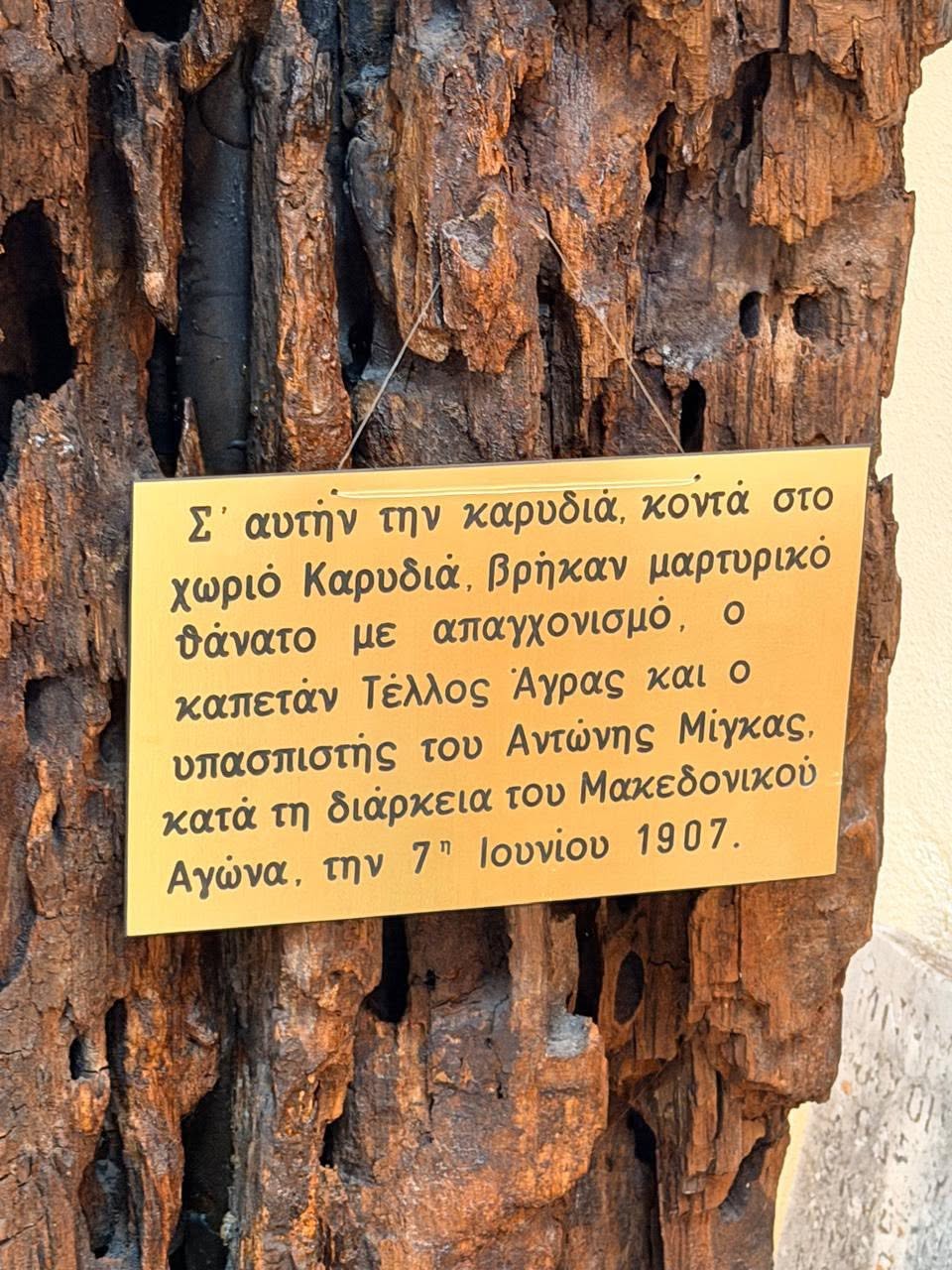 Ο Λάκης Βασιλειάδης στις Εκδηλώσεις Μνήμης για τους Μακεδονομάχους Καπετάν Άγρα και Αντωνίου Μίγκα
