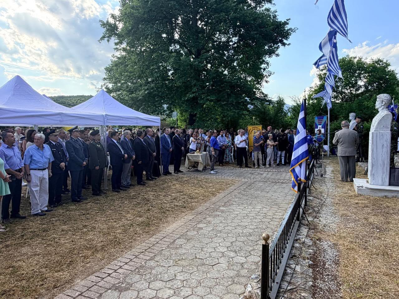 Ο Λάκης Βασιλειάδης στις Εκδηλώσεις Μνήμης για τους Μακεδονομάχους Καπετάν Άγρα και Αντωνίου Μίγκα