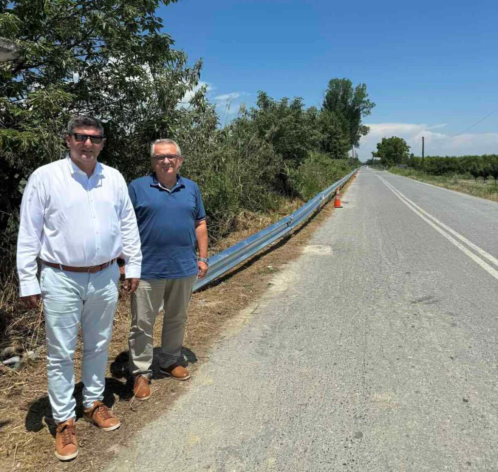 Στηθαία ασφαλείας στο οδικό δίκτυο του Δήμου Πέλλας