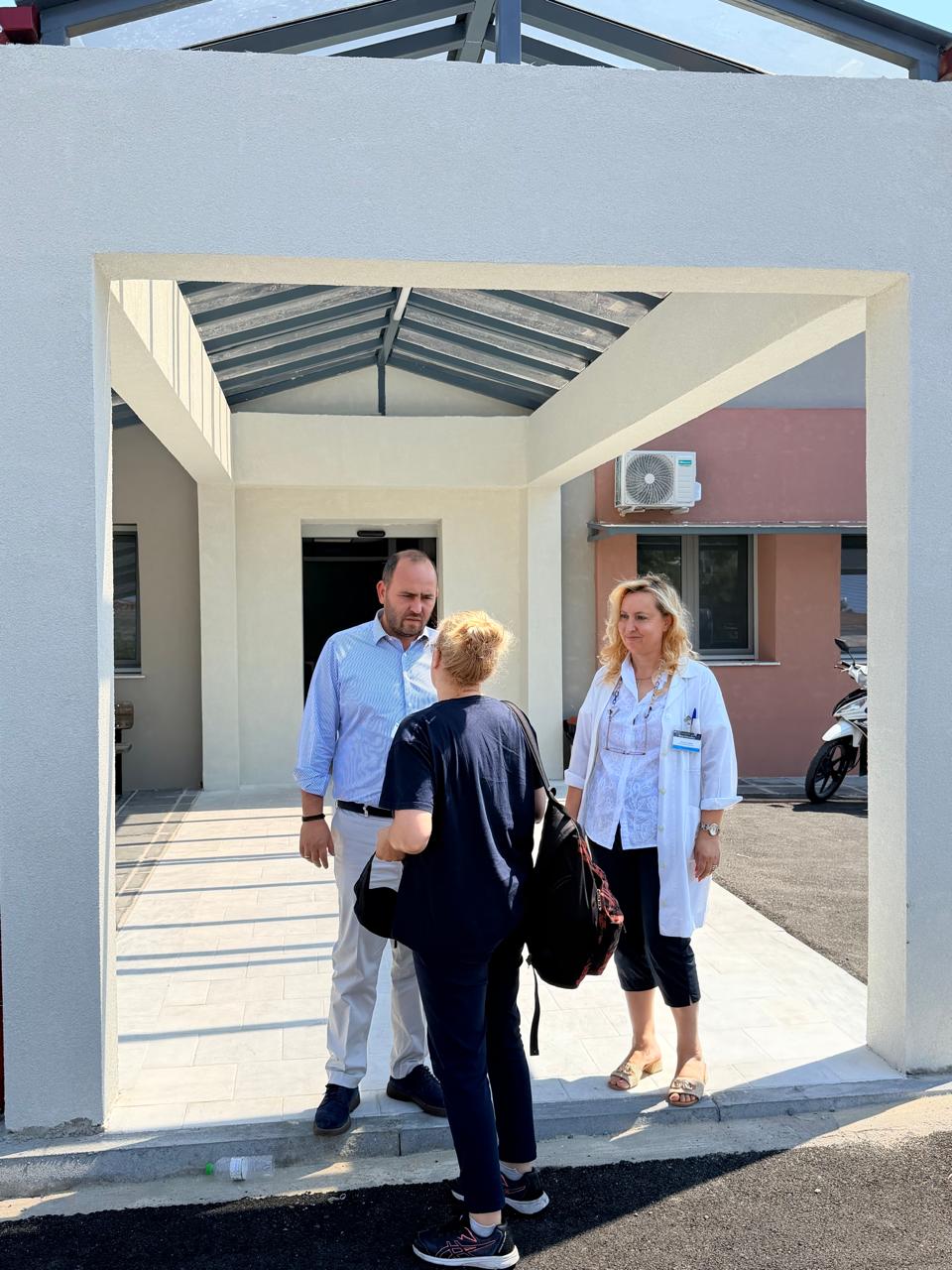 Επίσκεψη Λάκη Βασιλειάδη στο «ολοκαίνουριο» Κέντρο Υγείας Σκύδρας