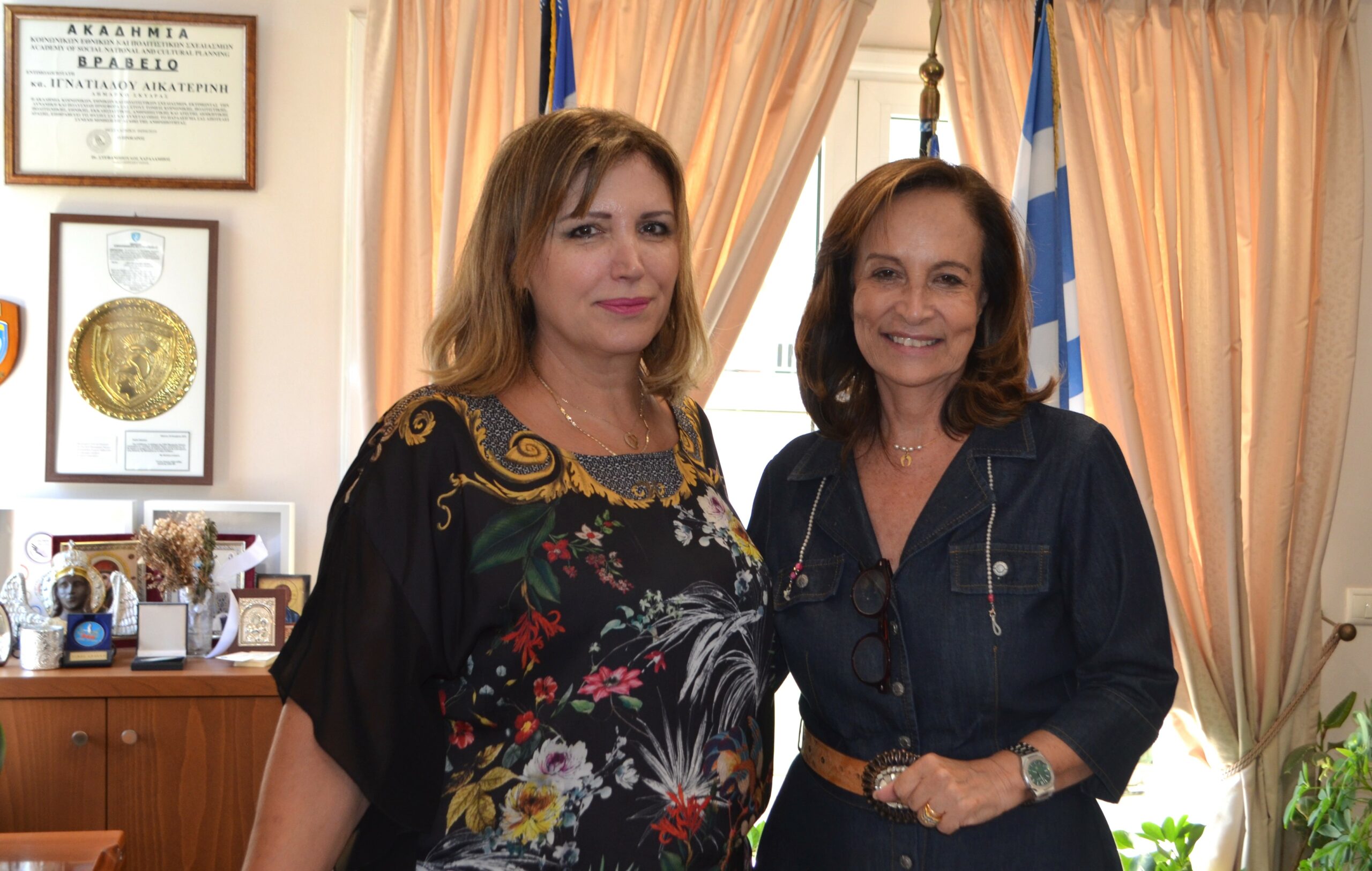 Συνάντηση της Δημάρχου Σκύδρας Κατερίνας Ιγνατιάδου με την Άννα Διαμαντοπούλου