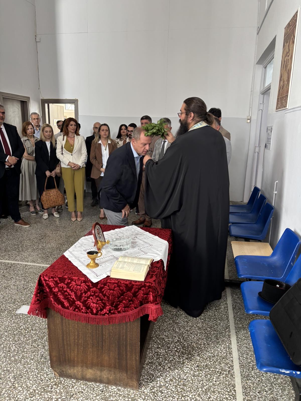 Στον Αγιασμό στο Πρωτοδικείο Γιαννιτσών ο Διονύσης Σταμενίτης